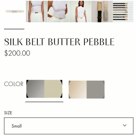 NWT Heaven Mayhem Silk Butter Pebble Leather Belt main image 7